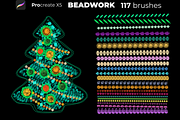 117 BEADWORK brushes  PROCREATE X5, a Brush Add-On by Graphics Resources (Thumbnail 7 of 7)