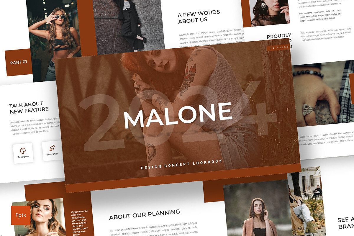 Malone - Powerpoint Template, a Presentation Template by inspirasign (Photo 1 of 4)