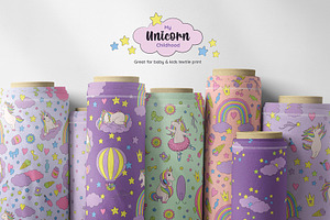 Rainbow Unicorn Clipart And Patterns