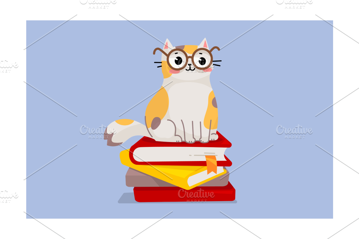 Cat Characters | Vector Flat Set, an Animal Illustration by wowomnom (Photo 2 of 3)