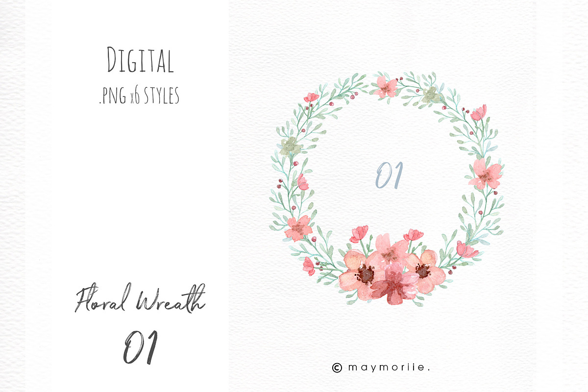 Floral graphic for invitation, an Illustration by May • SHO (Photo 4 of 9)