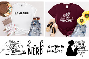 Book Lover SVG Bundle