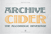 Archive Cider, a Font by Archive Type Fonts (Thumbnail 1 of 3)