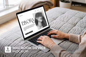 Elvora - Macbook Device Mockup
