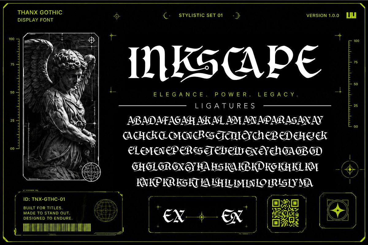 Dark Hermes Typeface, a Blackletter Font by alit design (Photo 16 of 18)