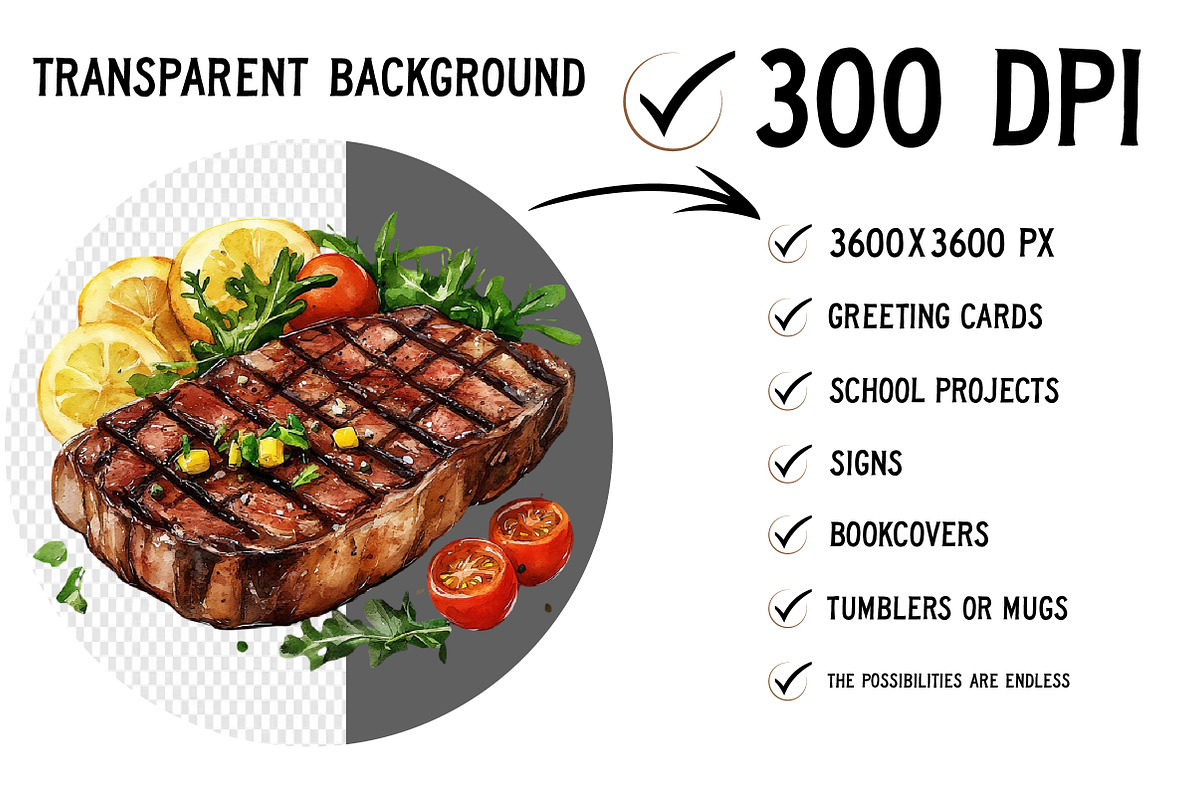 Watercolor BBQ Barbecue Clipart, an Illustration by Craft Nest (Photo 2 of 11)