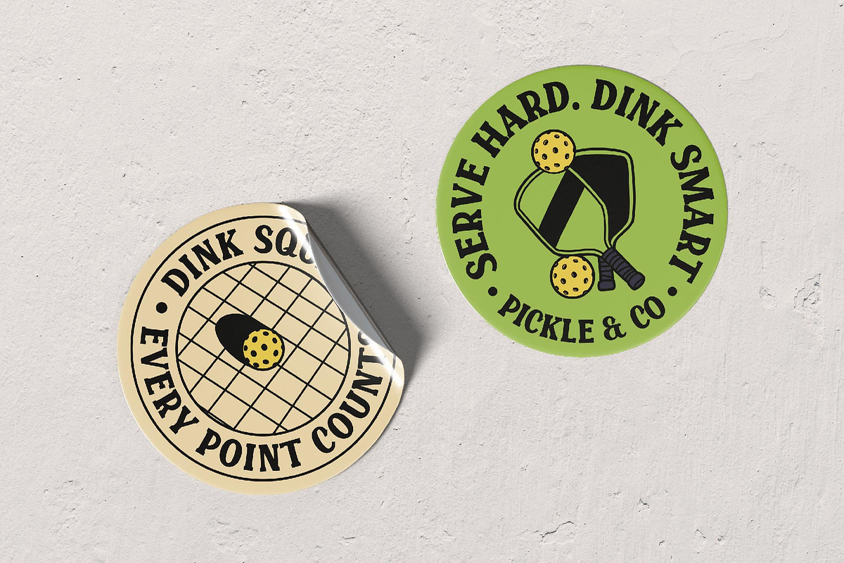Retro Pickleball Graphic, an Object Graphic by Skilline Supply Co. (Photo 10 of 12)