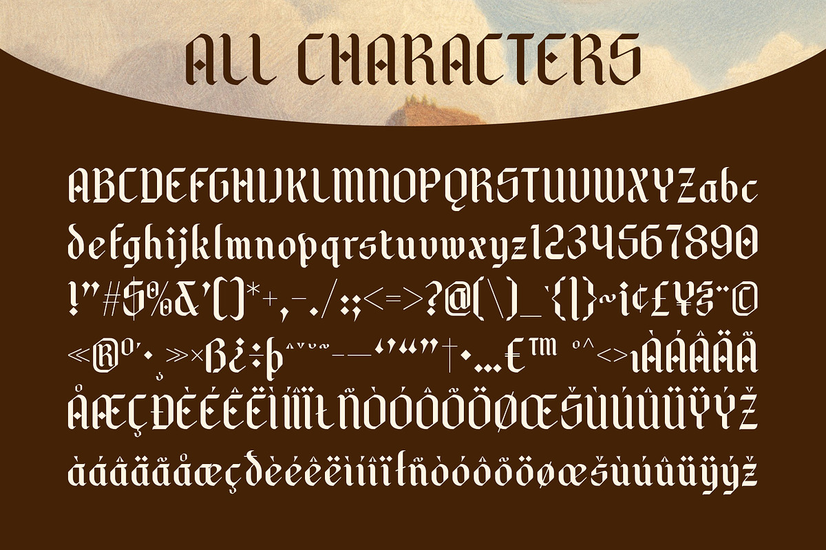 CS Kaiser – Gothic Font, a Sans Serif Font by Craft Supply Co. (Photo 8 of 8)