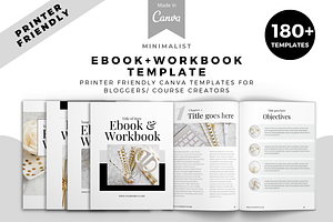 Minimalist Mega Workbook Canva