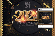 New Year Eve Flyer Template, a Flyer Template by Hotpin (Thumbnail 2 of 2)