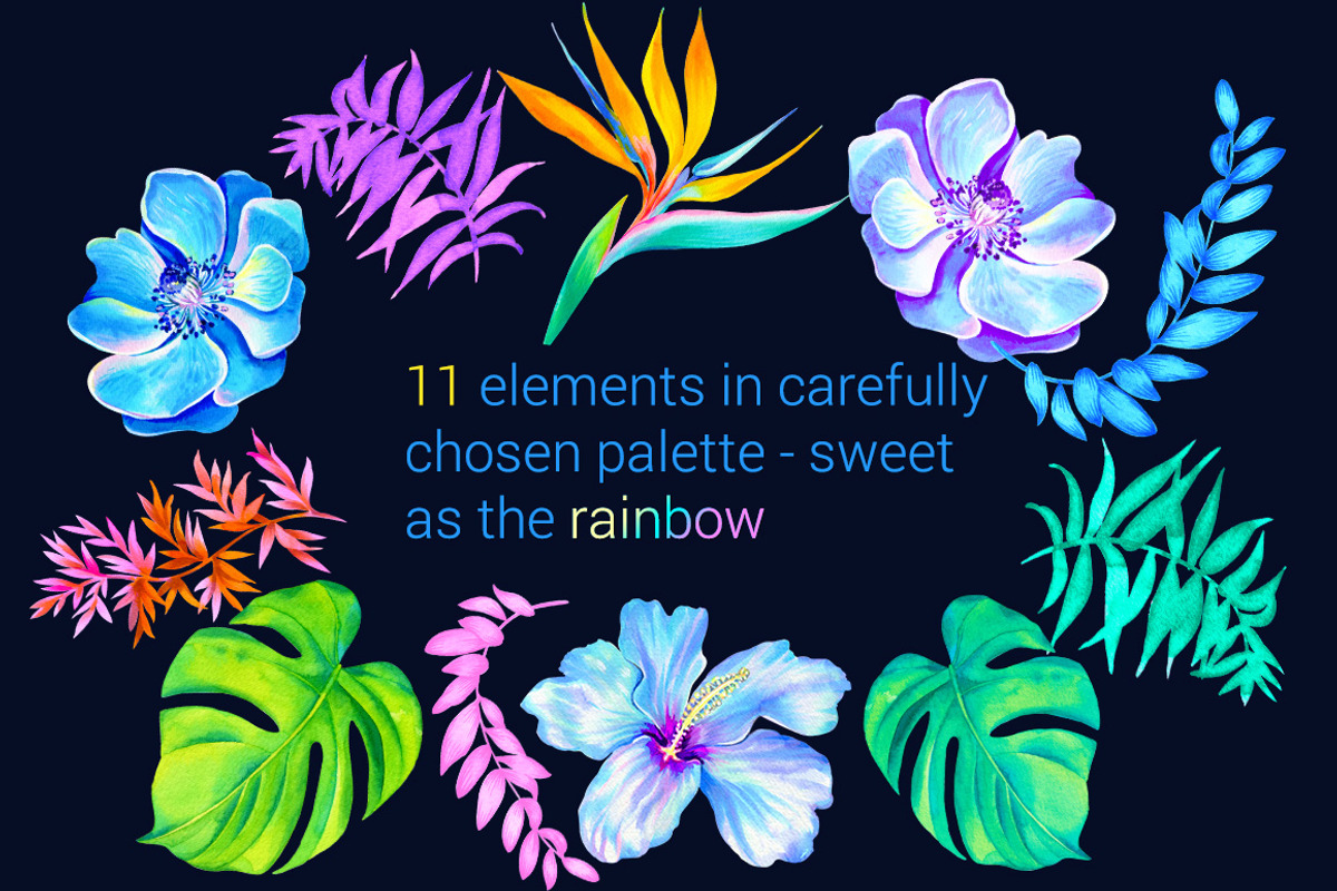 watercolor bouquets, a Texture Illustration by RosaPompelmo (Photo 4 of 4)