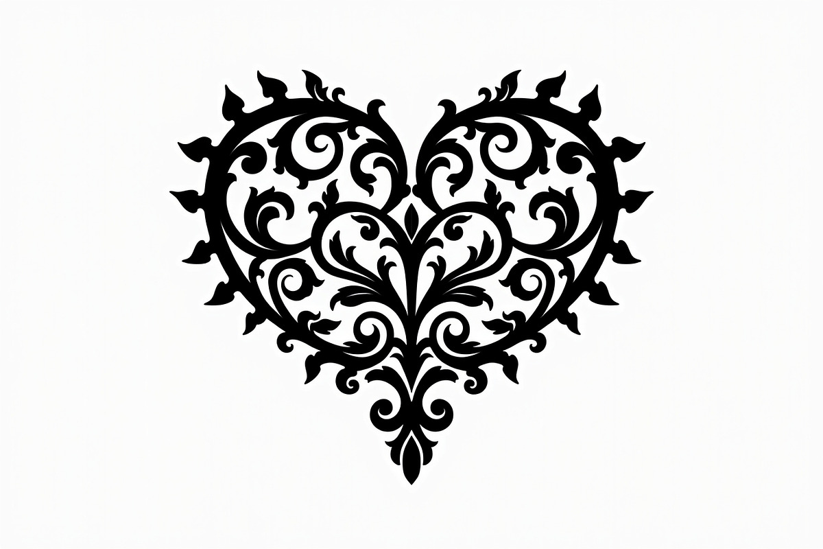 Romantic Lace Heart Clipart, an Illustration by Artivon (Photo 3 of 21)