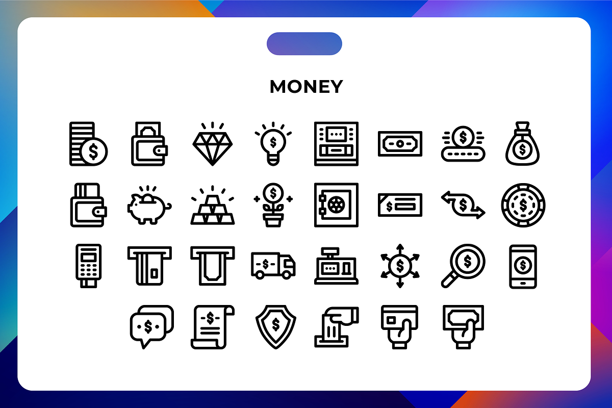 Money Icons, an Icon by Wencory