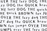 Avera Sans Sketch - Sketched Font, a Sans Serif Font by Tom Chalky (Thumbnail 2 of 7)
