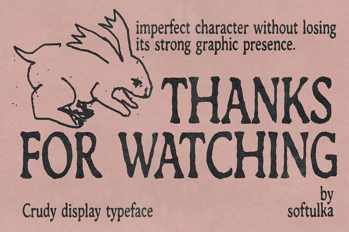 Crudy Typeface, a Sans Serif Font by softulka (Photo 6 of 8)
