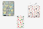 Funny Owls: hand drawn pattern set, a Pattern Graphic by leffka (Thumbnail 6 of 8)