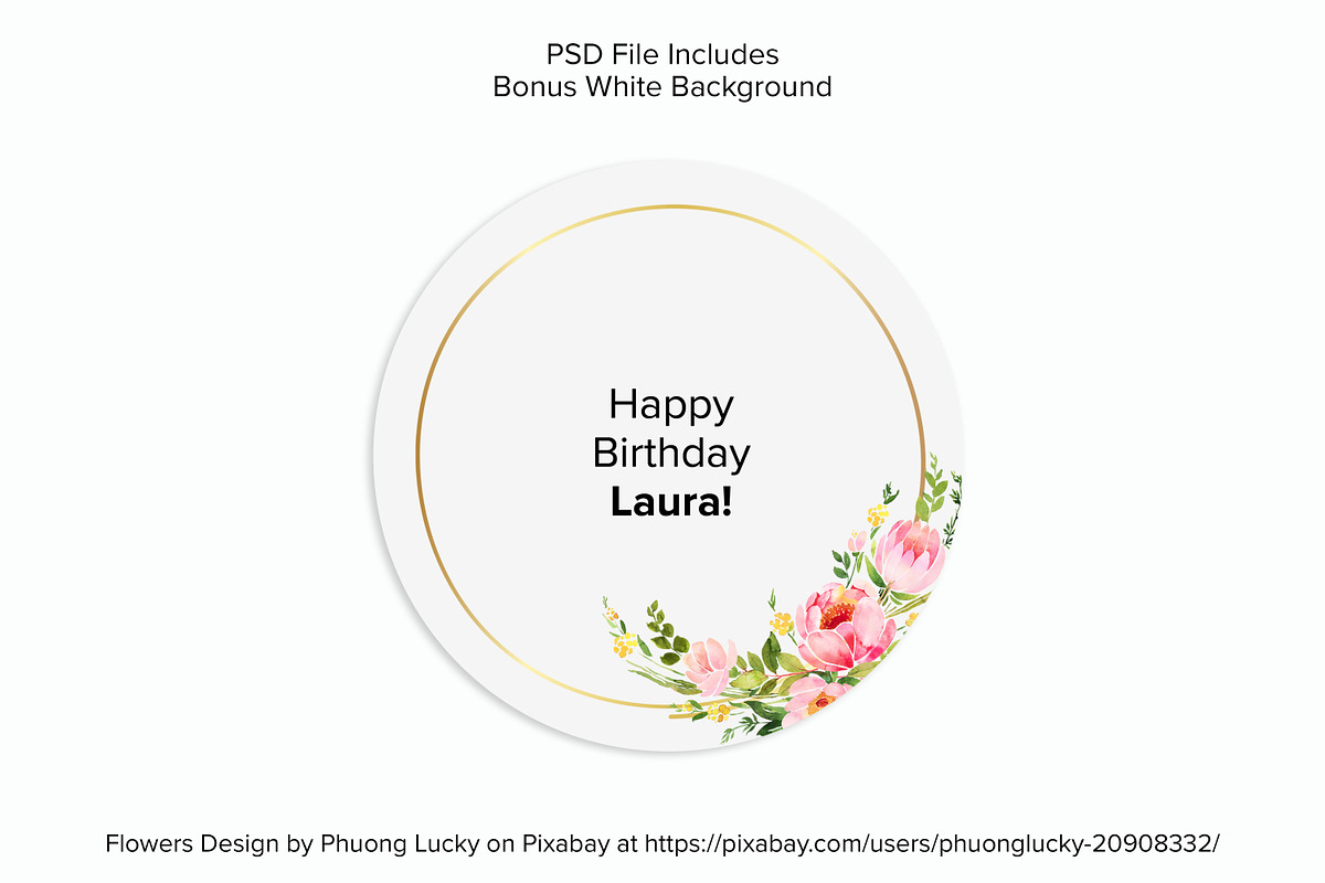 Round Sticker Mockups - PSD & PNG, a Packaging Mockup by MelissaBMockups (Photo 7 of 11)