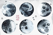 Space Travel - watercolor collection, a Texture Illustration by Alina Sh (Thumbnail 3 of 11)