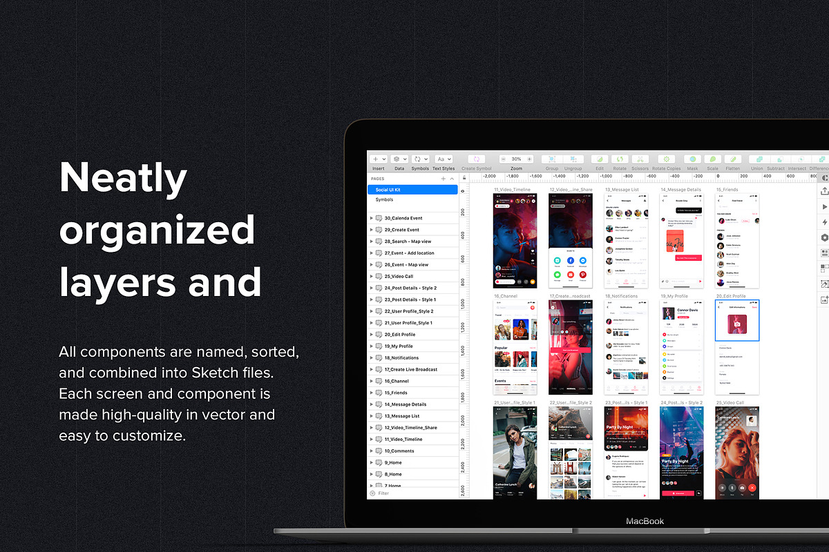 Jazam - Social mobile app UI Kit, an UI Kit Template by hoangpts ...