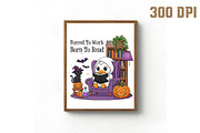 Halloween Goose Born to Read Design, an Illustration by Libby Wishes (Thumbnail 4 of 6)