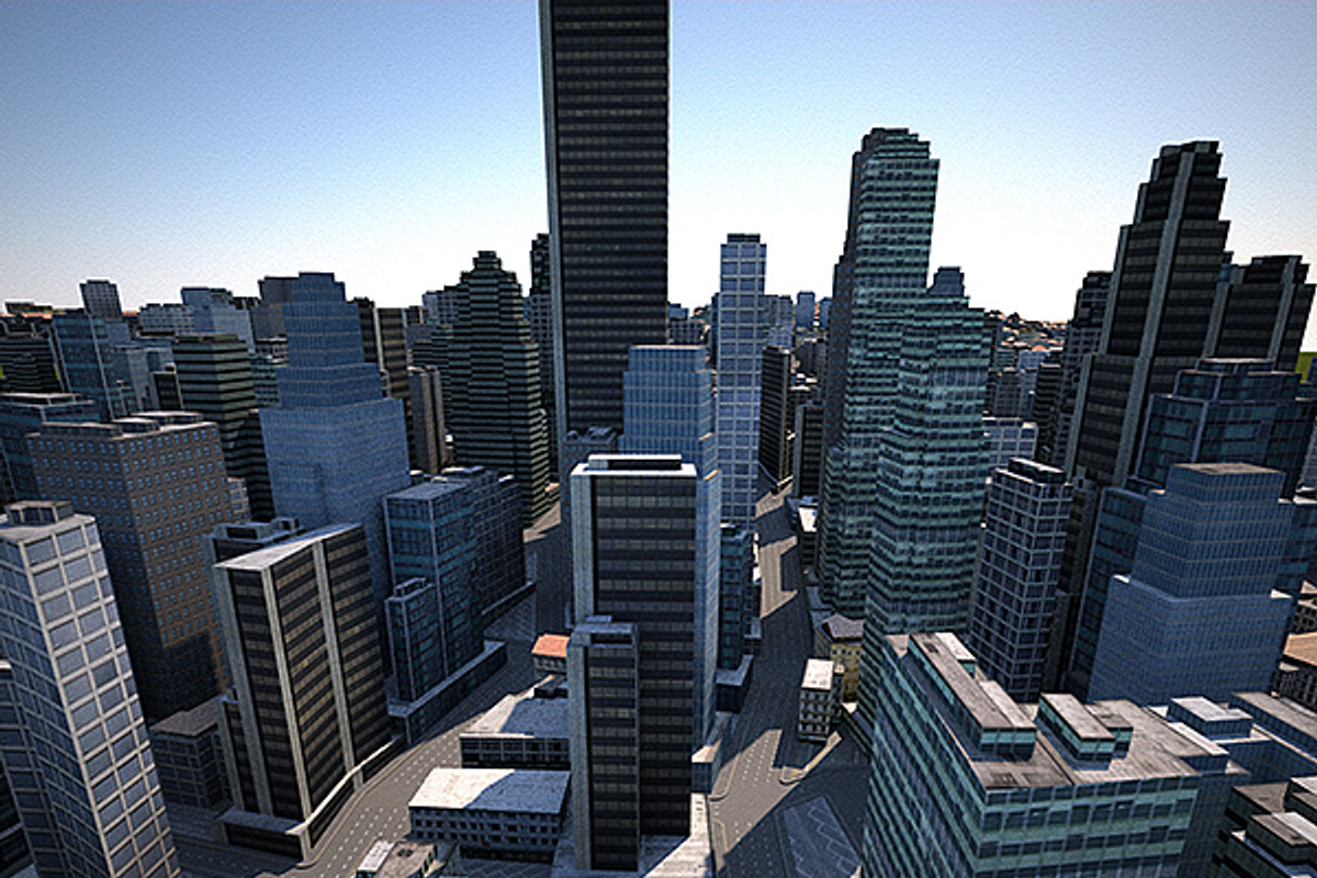 Huge LowPoly City Textured, an Architecture 3D Model by VisualCG (Photo 3 of 6)