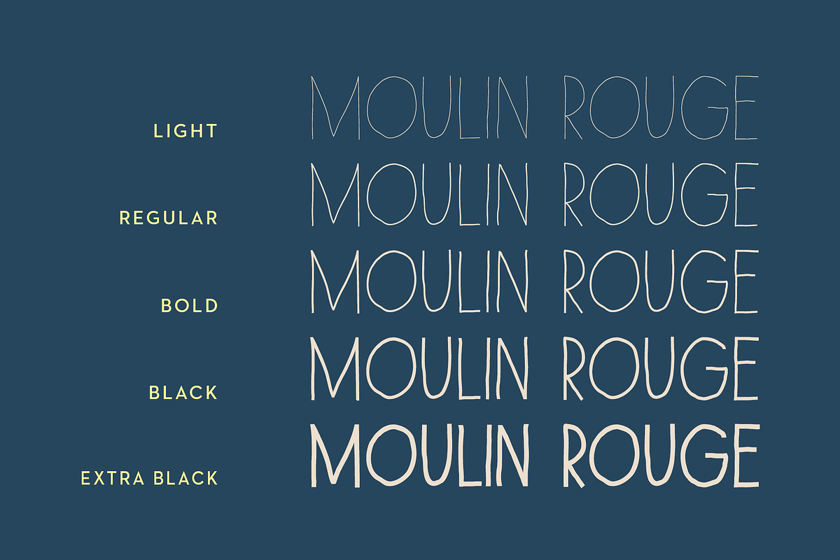 Paris Font Pack preview 2