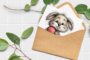 Whimsical Bunny Easter Clipart, a Graphic by Libby Wishes (Thumbnail 4 of 7)