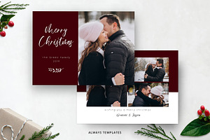 Christmas Card Template CC082