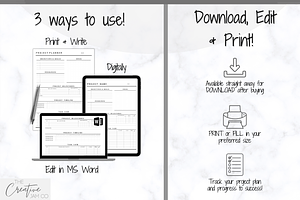 Project Planner Printable Bundle!