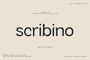 Scribino Rounded Contemporary Sans