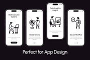 250 Work and Services Icon Set, an Outline Icon by Prosymbols (Thumbnail 4 of 12)