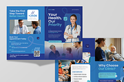 Blue Medical Clinic Bifold Brochure, a Brochure Template by Annora Studio (Thumbnail 4 of 6)