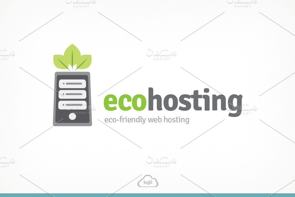 ECO Hosting Logo Template, a Branding & Logo Template by Logo Heaven (Photo 2 of 5)