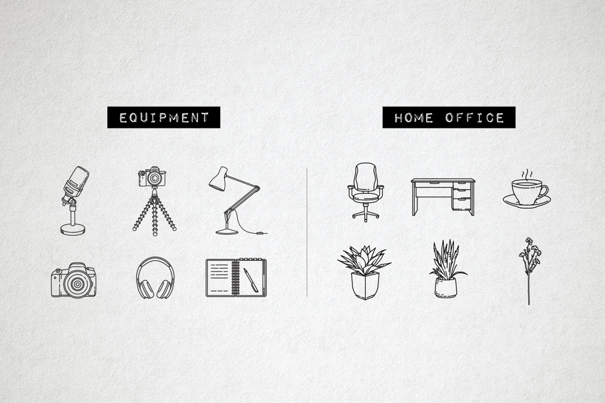 Blog Icons Pack - Social Media, an Outline Icon by Hatch Design Workshop (Photo 4 of 9)