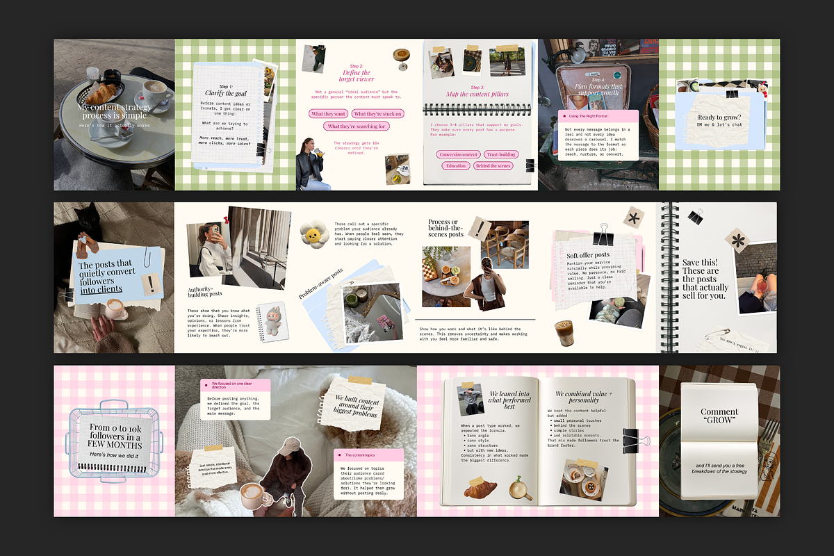 Carousels for Social Media Managers, a Social Media Template by Meraki Templates (Photo 5 of 10)