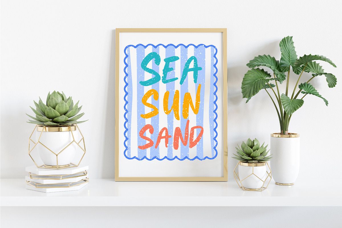 Sea Sun Sand Summer Sublimation, an Illustration by Libby Wishes (Photo 5 of 5)