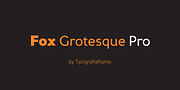 Fox Grotesque Pro, a Sans Serif Font by TipografiaRamis (Thumbnail 1 of 10)