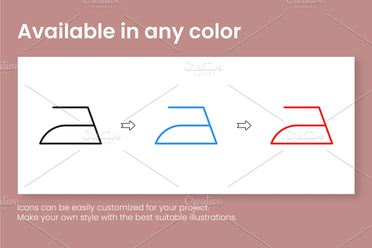 Laundry Symbols. Vector Icons Set, an Outline Icon by Vector Creator (Photo 6 of 6)