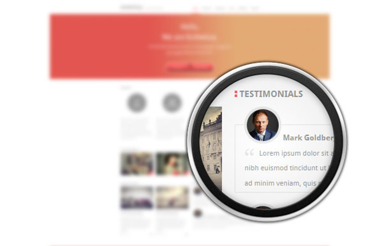 Esthetica - HTML5 & CSS3 Portfolio, a Bootstrap Template by Ministry of Web Design (Photo 2 of 5)