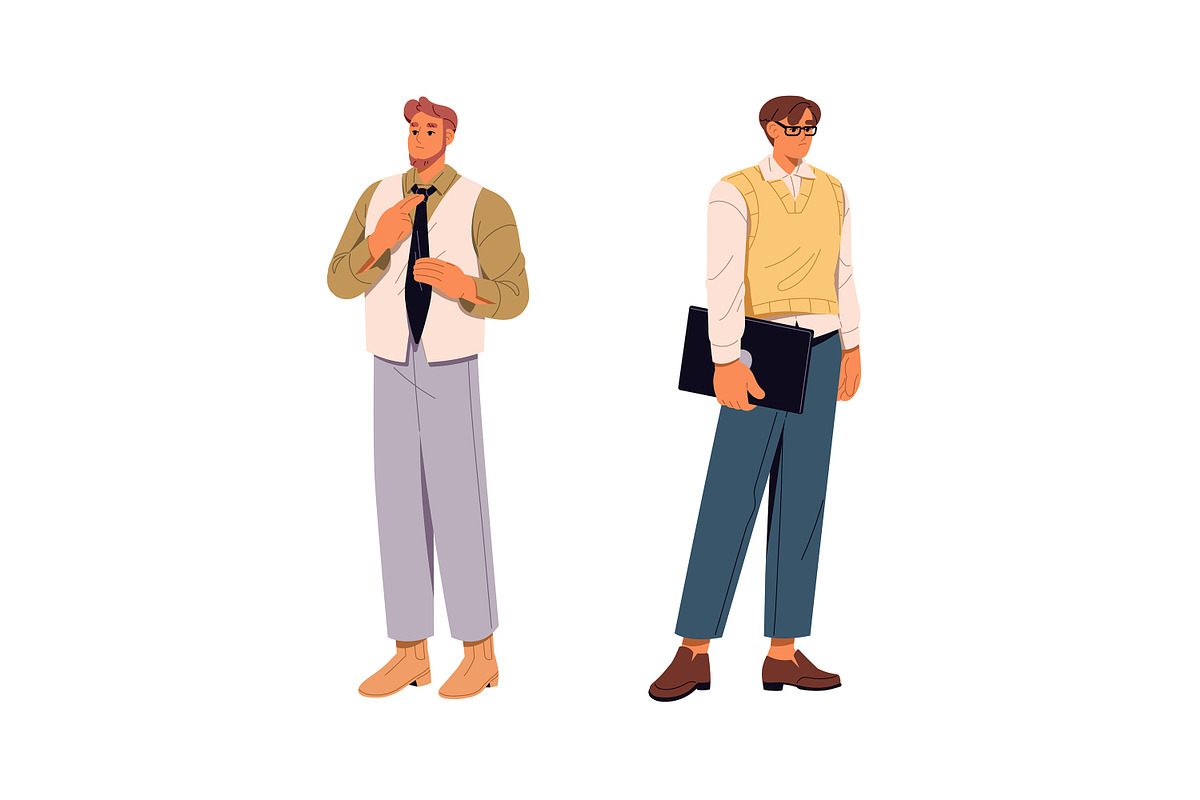 Modern diverse business people set, a Person Illustration by PaperTrident (Photo 8 of 11)