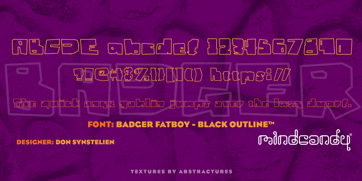 Badger Fatboy™, a Handwritten Font by MINDCANDY (Photo 3 of 4)