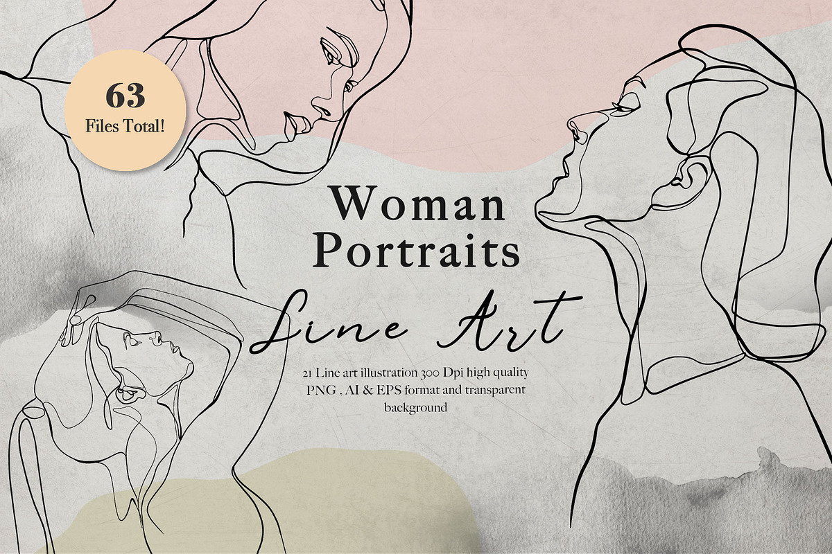 Woman Head Line Art Portraits, a Person Illustration by Papatongartist (Photo 1 of 10)