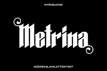 Metrina - Modern Blackletter Font