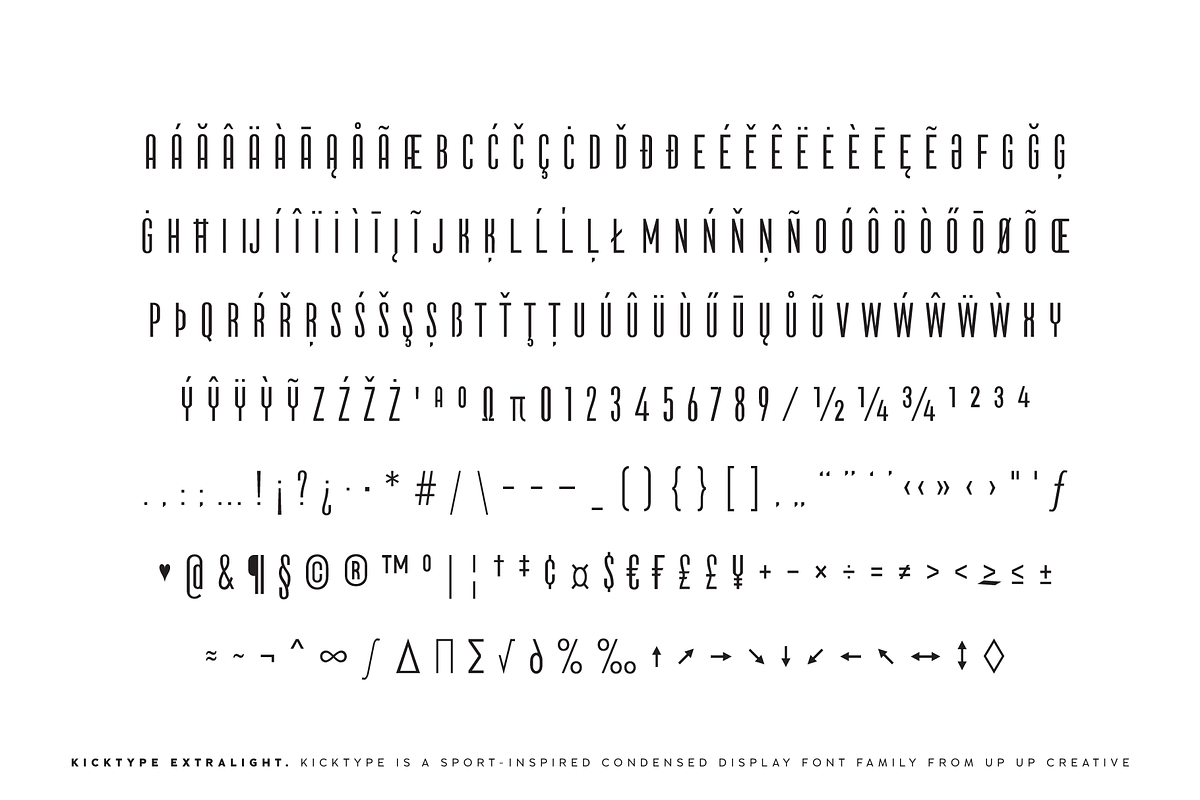 Kicktype Sport-Inspired Font Family, a Sans Serif Font by Up Up Creative (Photo 15 of 15)