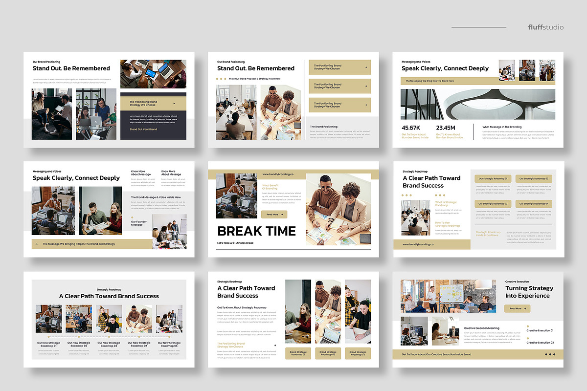 Brand Proposal & Strategy Powerpoint, a Presentation Template by fluffstudio (Photo 3 of 4)