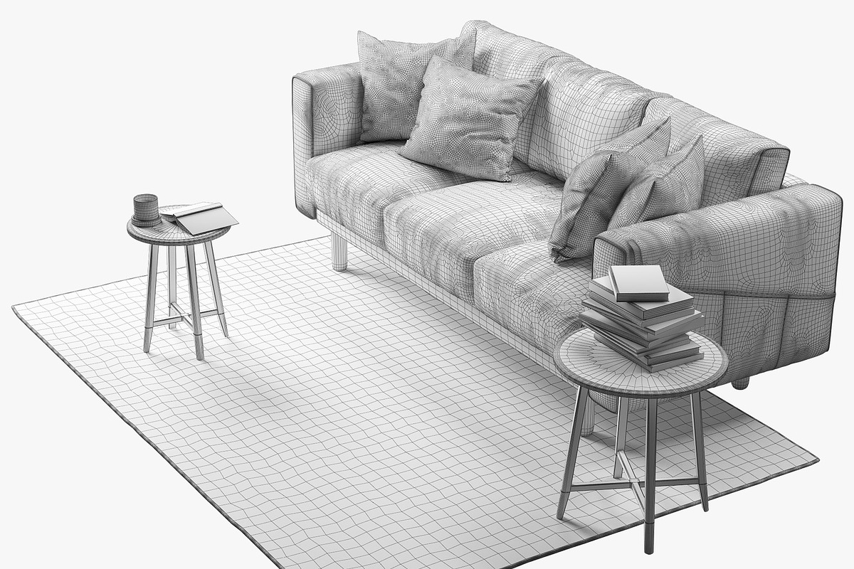 6 sofa set 3d model, a Furniture 3D Model by 3dmitruk (Photo 21 of 61)