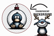 Christmas Ice Blue Penguin Clipart, an Illustration by Libby Wishes (Thumbnail 5 of 7)