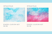 Abstract Backgrounds Pastel Clouds, a Texture Graphic by Olha Kozachenko (Thumbnail 3 of 7)