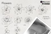 Floral Tattoo Essentials, a Brush Add-On by CaraulanStore (Thumbnail 3 of 8)