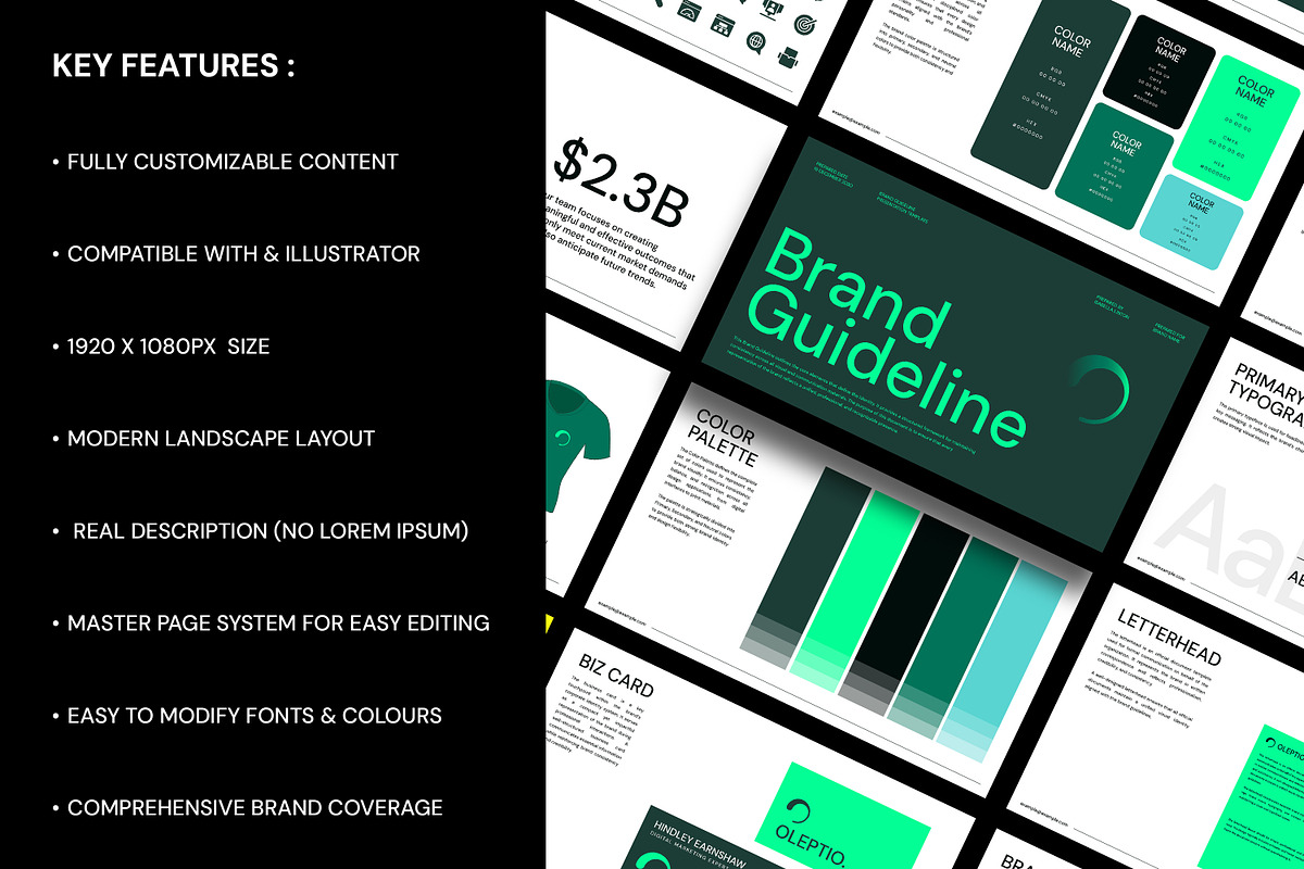Oleptio | Brand Guidelines Template, a Presentation Template by Artisan Vibes (Photo 10 of 10)